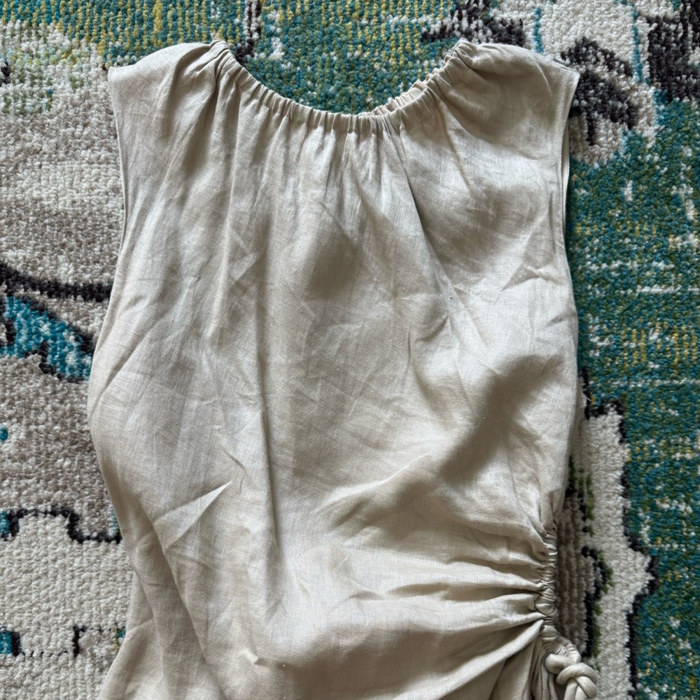 SIR. Cut-out linen maxi dress